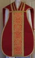 Red French Latin Vestment